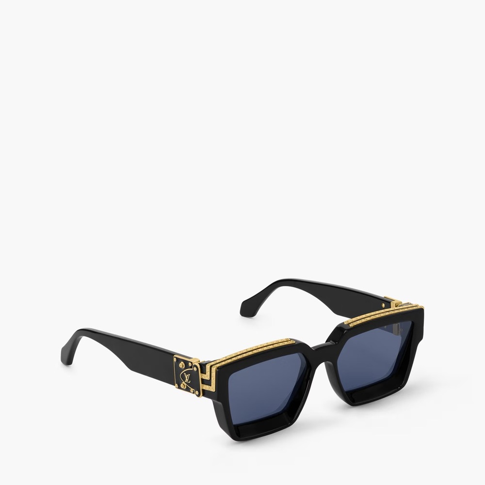 Louis Vuitton Black and Gold Millionaires Sunglasses